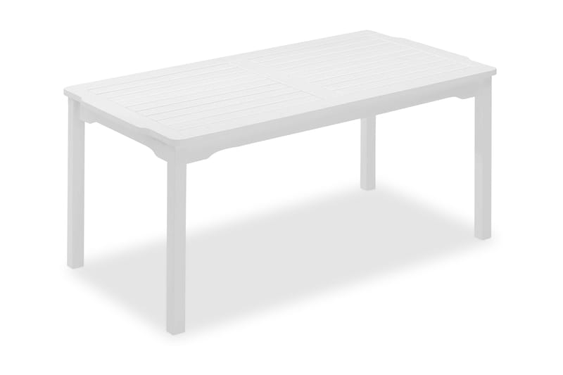 Matbord Visby 150x85 cm Vitlaserad Furu - Hillerstorp - Utemöbler & utemiljö - Utebord & trädgårdsbord - Matbord utomhus