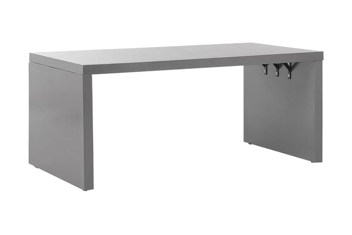 Trädgårdsbord 180 x 90 cm grå U-formad TARANTO - Grå - Utemöbler & utemiljö - Utebord & trädgårdsbord - Matbord utomhus