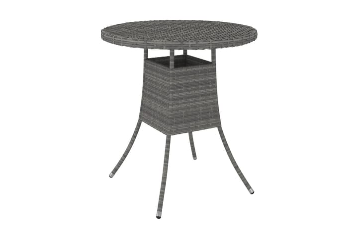 Trädgårdsbord grå 70x70x73 cm konstrotting - Grå - Utemöbler & utemiljö - Utebord & trädgårdsbord - Matbord utomhus
