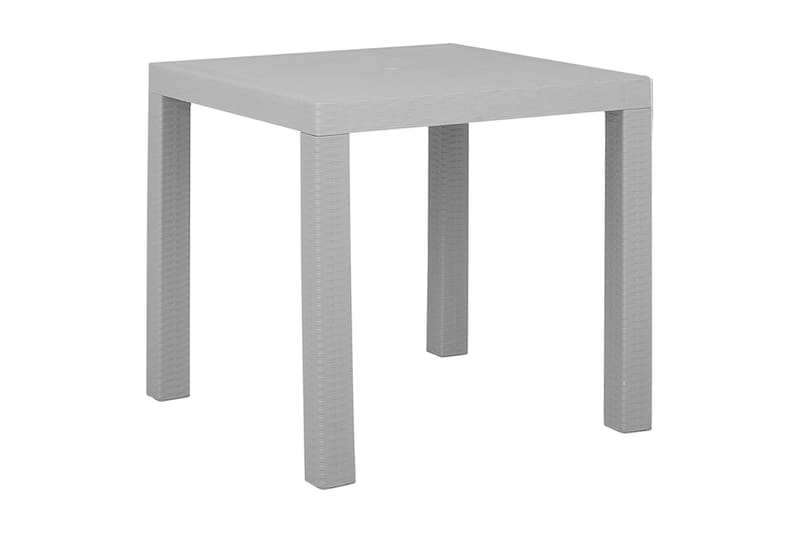 Trädgårdsbord Valderamo 80x80 cm - Grå - Utemöbler - Välj efter material - Plast