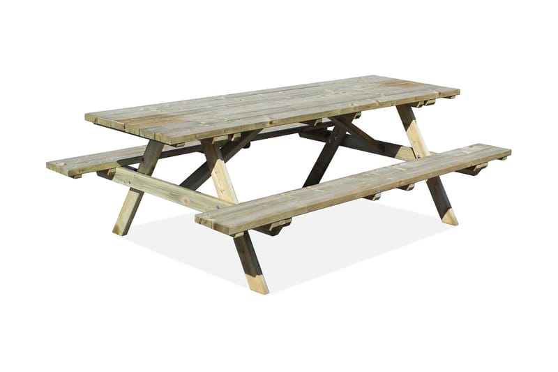 Jabo Bänkbord Impregnerad 240 cm FSC (A) - Grön - Utemöbler & utemiljö - Utebord & trädgårdsbord - Picknickbord