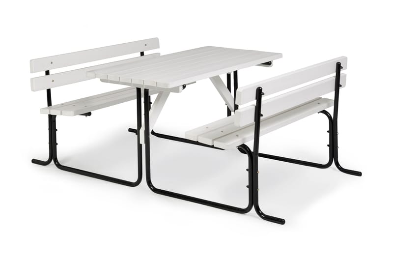 Picknickbord Hillerstorp Picnic 70x150 cm - Stålrör|Vit - Utemöbler & utemiljö - Utebord & trädgårdsbord - Picknickbord