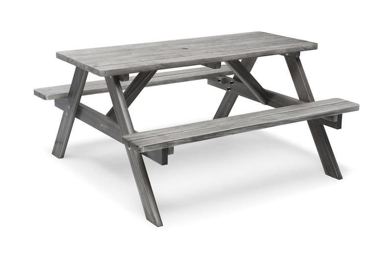 Picknickbord Hillerstorp Picnic A-Modell - Whitewash - Utemöbler & utemiljö - Utebord & trädgårdsbord - Picknickbord
