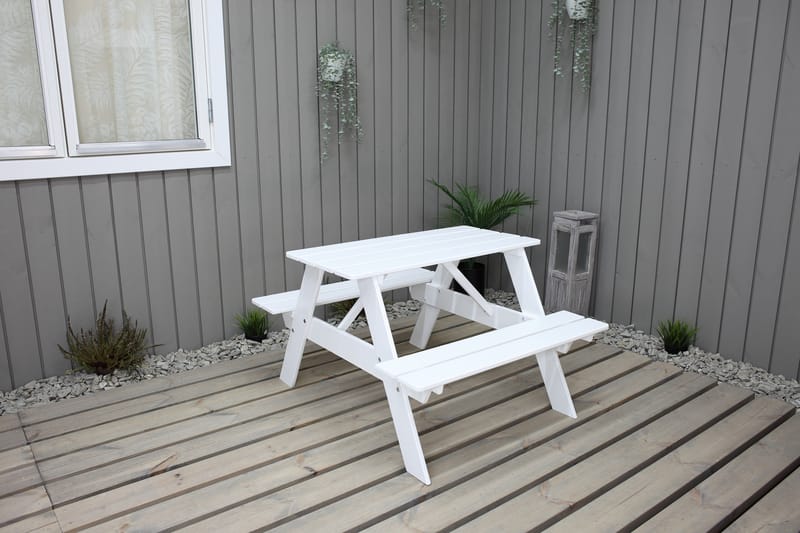 Picknickbord Nancie Mini Vit - Vit - Utemöbler & utemiljö - Utebord & trädgårdsbord - Picknickbord