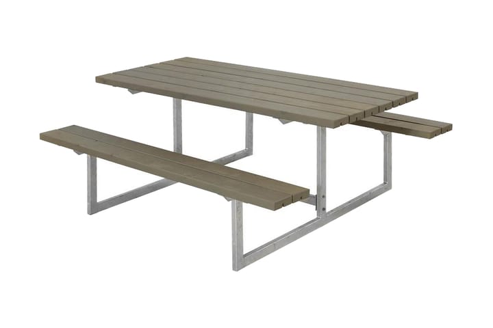 PLUS Basic bord- och bänkset 177 cm - Gråbrun - Utemöbler & utemiljö - Utebord & trädgårdsbord - Picknickbord