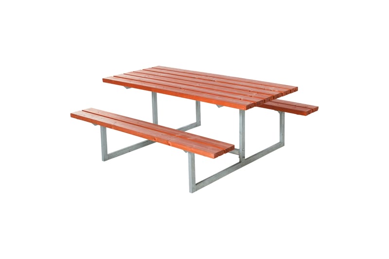 PLUS Basic Bord/Bänkset 177 cm Grundmålad Teak - Teak - Utemöbler & utemiljö - Utebord & trädgårdsbord - Picknickbord