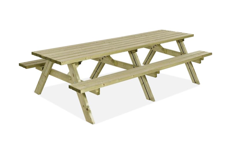 PLUS Gudrun Picknickbord med Bänk 300 - Grå|Beige - Utemöbler & utemiljö - Utebord & trädgårdsbord - Picknickbord