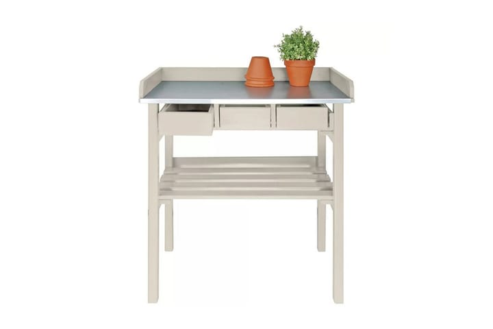 Esschert Design Planteringsbord vit CF29W - Vit - Utemöbler & utemiljö - Utebord & trädgårdsbord - Planteringsbord & odlingsbänk