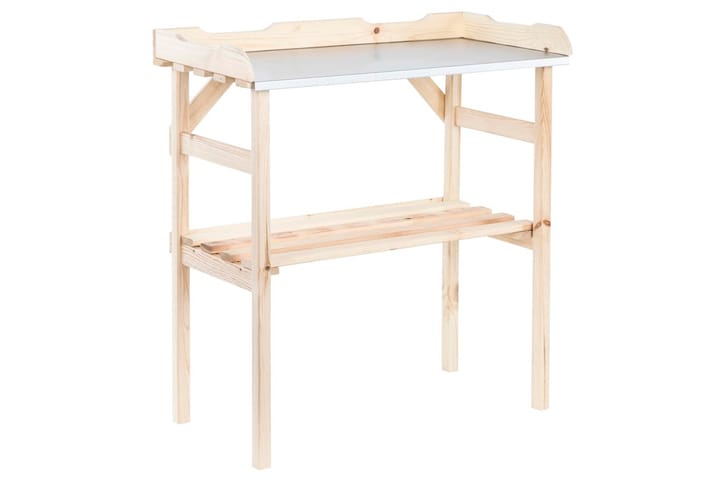 HI Planteringsbord trä 82x38x78 cm - Beige - Utemöbler & utemiljö - Utebord & trädgårdsbord - Planteringsbord & odlingsbänk