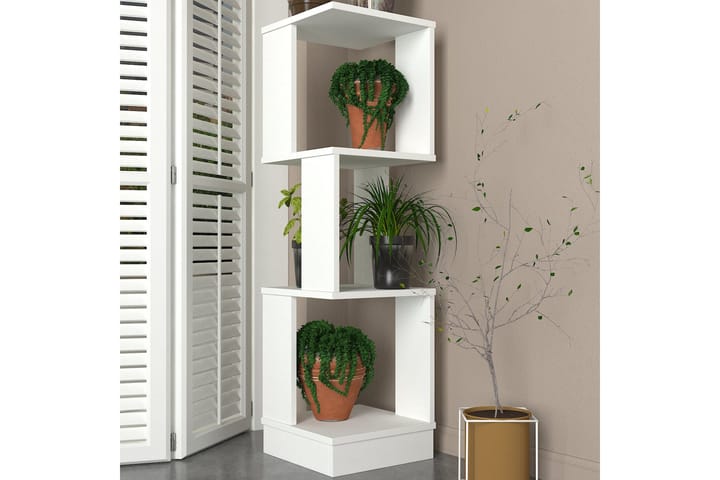 Växtbord Wolverham 35 cm - Vit - Utemöbler & utemiljö - Utebord & trädgårdsbord - Planteringsbord & odlingsbänk