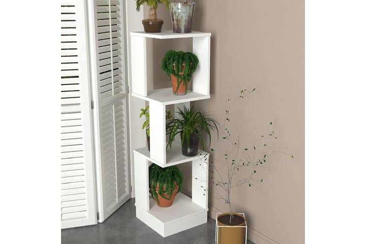 Växtbord Wolverham 35 cm - Vit - Utemöbler & utemiljö - Utebord & trädgårdsbord - Planteringsbord & odlingsbänk