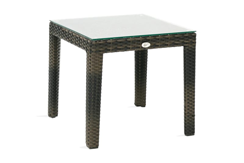 Sidobord Wicker 50x50xh45 cm Aluminium Mörkbrun - Utemöbler & utemiljö - Utebord & trädgårdsbord - Cafébord