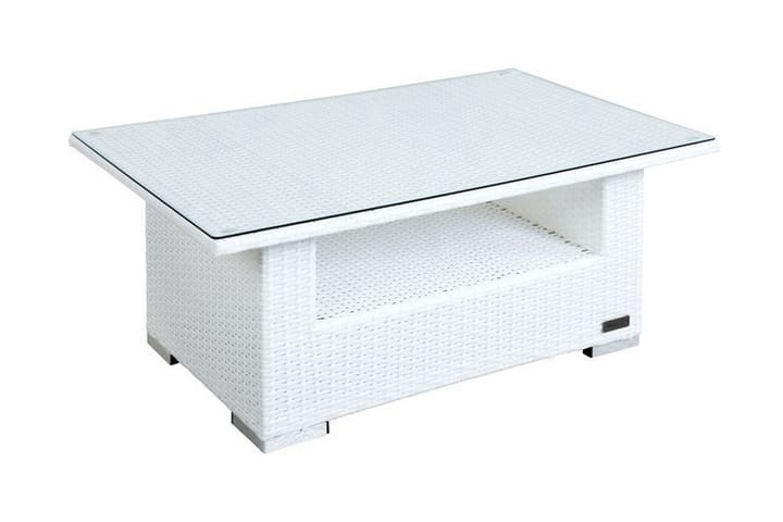 Soffbord 108,5 cm Vit - Vit - Utemöbler & utemiljö - Utebord & trädgårdsbord - Loungebord & soffbord utomhus