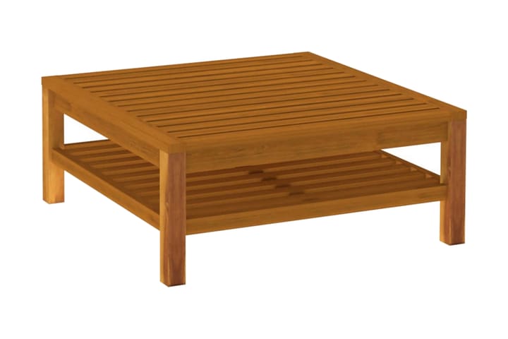 Soffbord 65x65x35 cm massivt akaciaträ - Brun - Utemöbler & utemiljö - Utebord & trädgårdsbord - Loungebord & soffbord utomhus