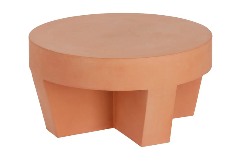 Soffbord Vilena 60 cm Terracotta/Natur - La Forma - Utemöbler & utemiljö - Utebord & trädgårdsbord - Loungebord & soffbord utomhus