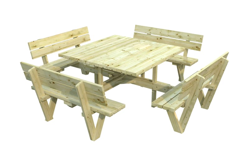 Bänkbordset Arthur 8-sits 260 cm Trä/Grön - Palmako - Utemöbler & utemiljö - Utegrupp - Matgrupp utomhus