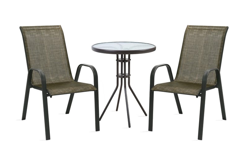 Möbelset DUBLIN bord och 2 stolar D60xH70cm - Utemöbler & utemiljö - Utegrupp - Matgrupp utomhus