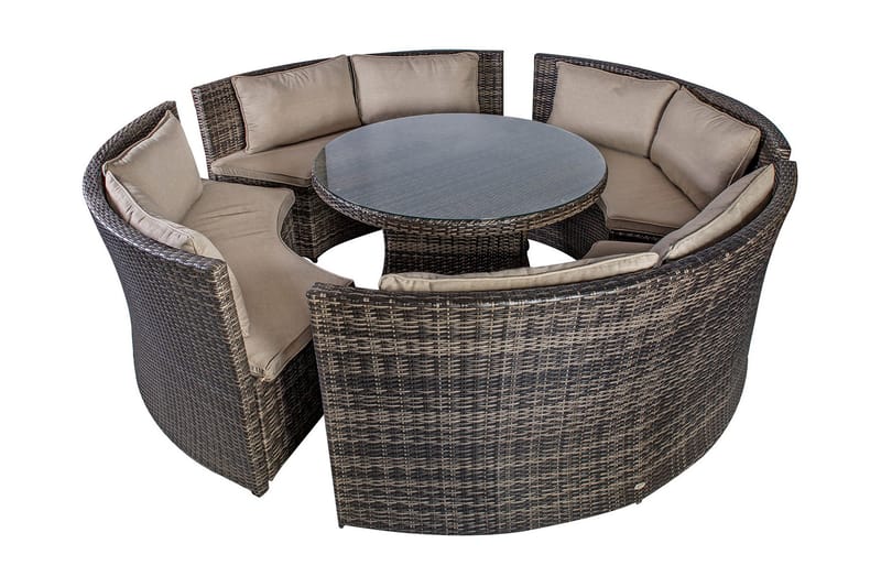 Möbelset VENETO med kuddar bord och 4 bänkar - Utemöbler & utemiljö - Utegrupp - Matgrupp utomhus