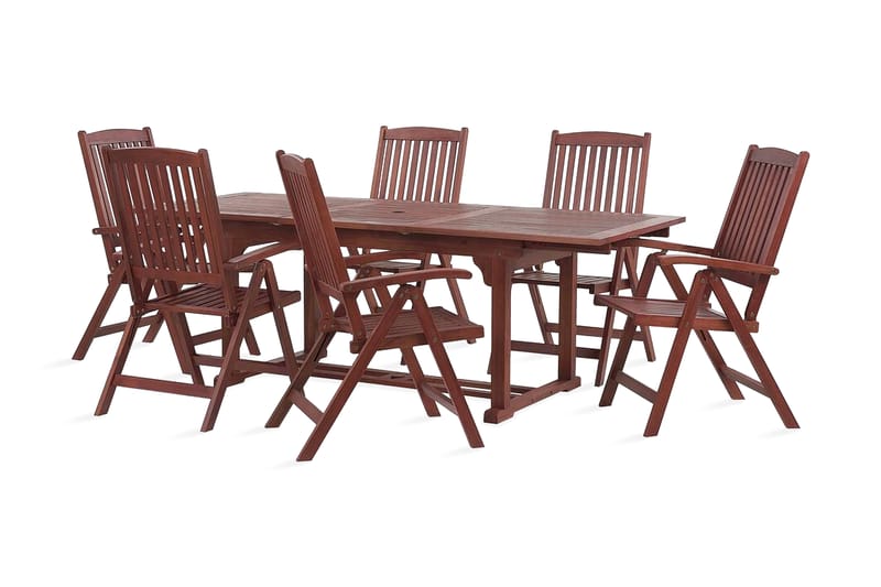 Trädgårdsmöbelset av bord och 6 stolar akaciaträ TOSCANA - Trä/Natur - Belysning - Lampor & belysning inomhus - Bordslampa