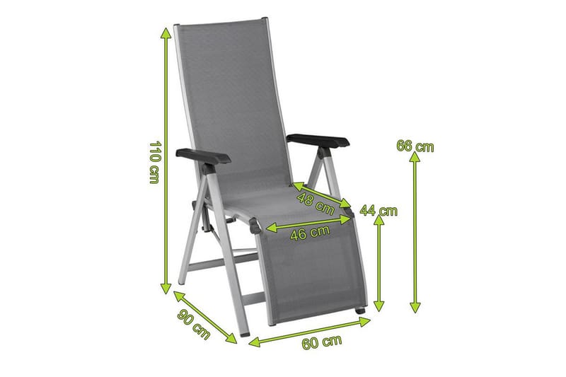 Friends Positionsstol - Silver - Utemöbler & utemiljö - Utestol & trädgårdsstol - Positionsstol