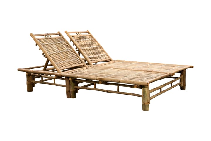 Solsäng 2 personer bambu - Brun - Utemöbler & utemiljö - Utestol & trädgårdsstol - Solsäng & solvagn
