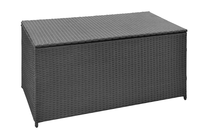 Dynbox 120x50x60 cm konstrotting svart - Svart - Utemöbler & utemiljö - Utomhusförvaring - Dynförvaring - Dynbox & dynlåda