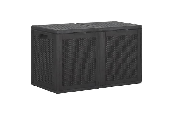 Dynbox 180 liter svart PP-rotting - Svart - Utemöbler & utemiljö - Utomhusförvaring - Dynförvaring - Dynbox & dynlåda