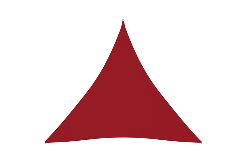 Solsegel oxfordtyg trekantigt 4x4x4 m röd - Röd - Utemöbler - Solskydd - Solsegel